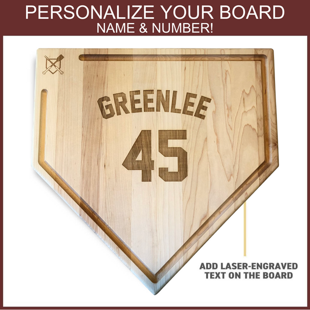 Baseball Home Plate Cutting Board - Charcuterie Board - Customizable – Hawk  Woodworks