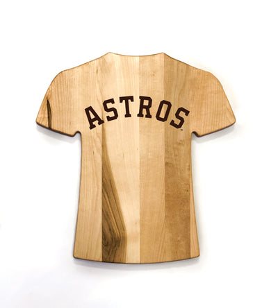 Houston Astros Team Jersey Cutting Board | Customize With Your Name & Number | Add a Personalized Note
