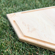 Full Size (17" x 17") Home Plate Cutting Board With Trough