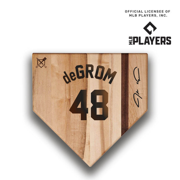 Jacob deGrom Signature Home Plate Cutting Board – Baseball BBQ