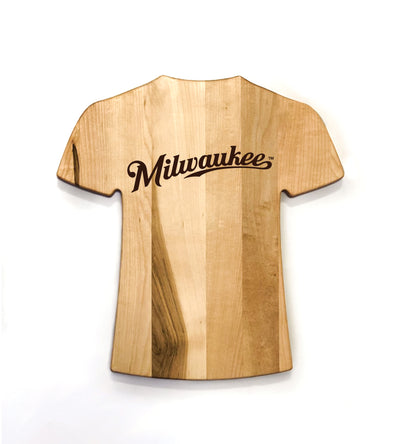 Milwaukee Brewers Team Jersey Cutting Board | Customize With Your Name & Number | Add a Personalized Note