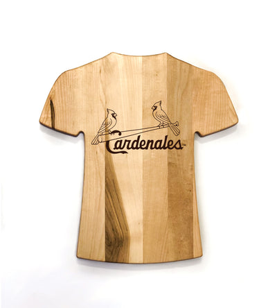 Cardenales de San Luis Team Jersey Cutting Board | Customize With Your Name & Number | Add a Personalized Note (en Español)