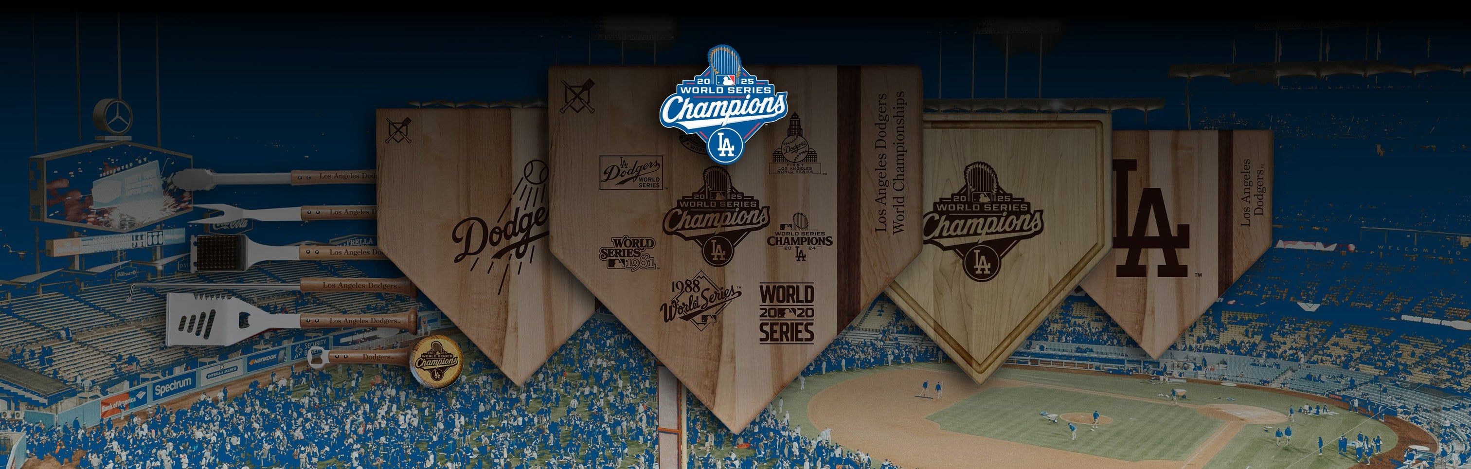 LA Dodgers 2025 World Series Commemorative – Baseball BBQ