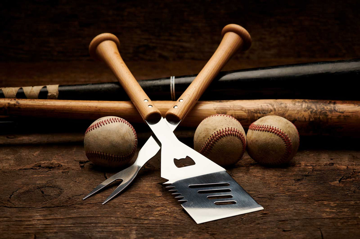 Baseball Grill Tools & Tool Sets - Baseball BBQ