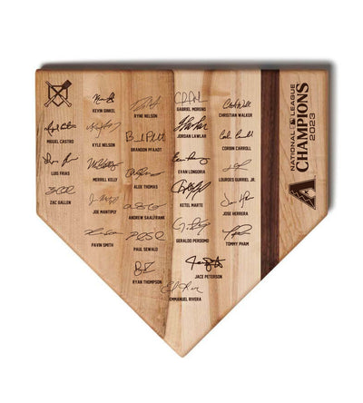 Arizona Diamondbacks 2023 National League Champions | Commemorative Home Plate Cutting Board