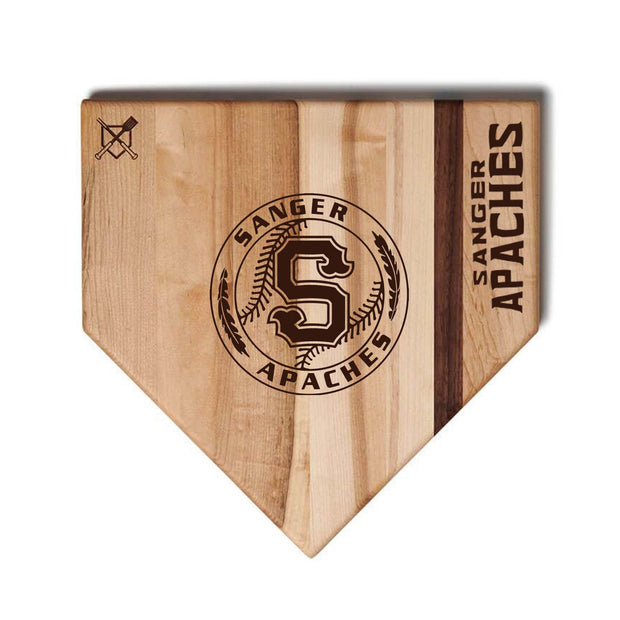 Sanger Apaches Home Plate cutting boards
