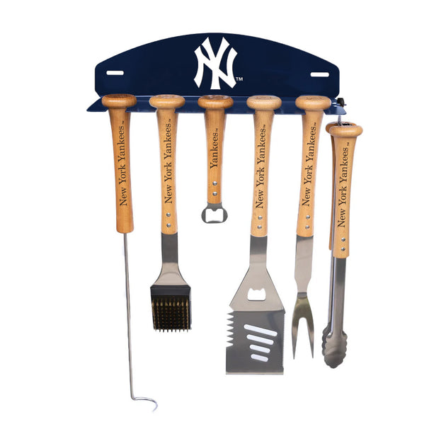 *EXCLUSIVE* - New York Yankees Bat Rack – Baseball BBQ