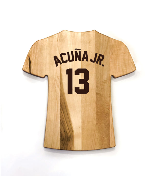 Ronald Acuña Jr. Signature Home Plate Cutting Board – Baseball BBQ