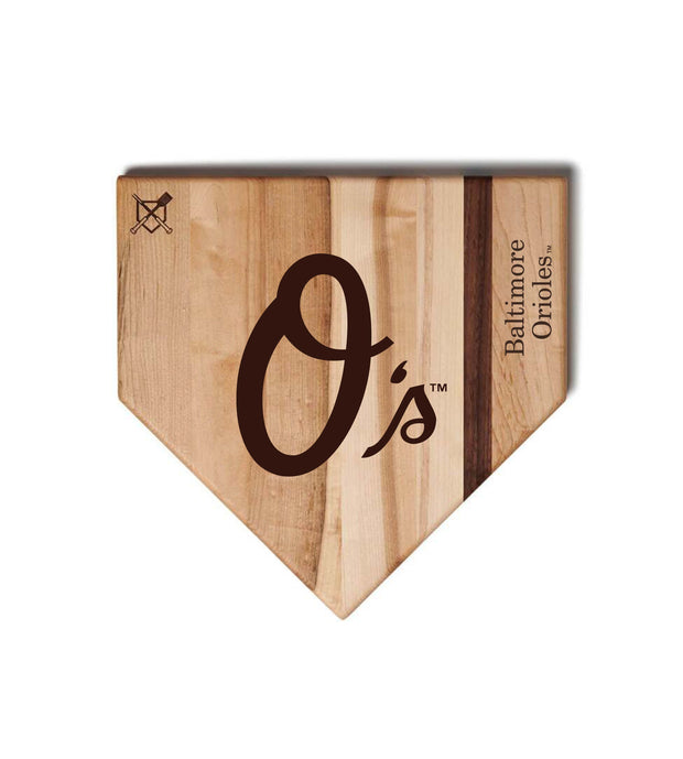 Baltimore Orioles Home Plate Cutting Boards | Multiple Sizes | Multiple Designs