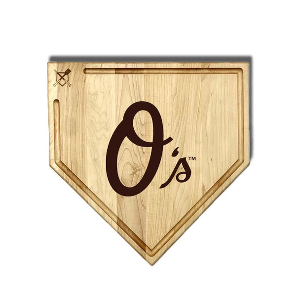 Baltimore Orioles Home Plate Cutting Boards | Multiple Sizes | Multiple Designs