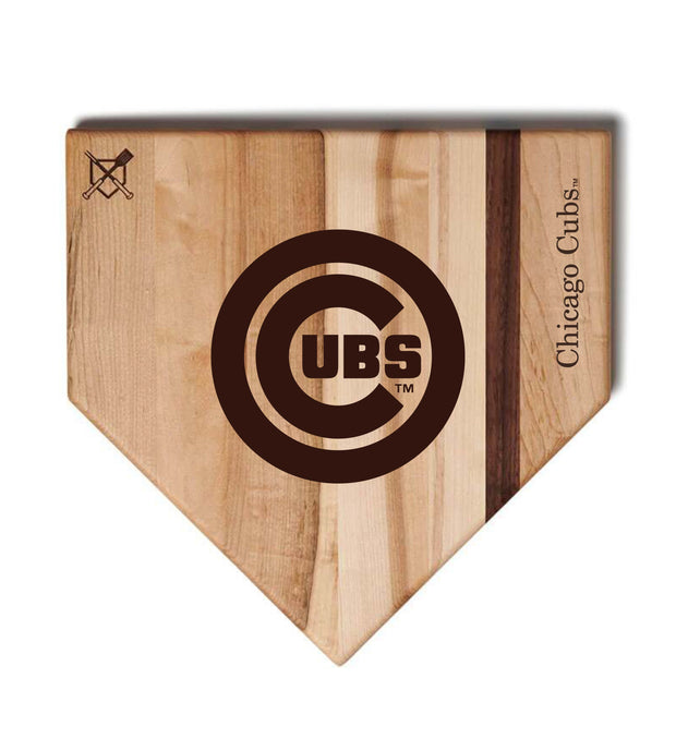 Chicago Cubs Home Plate Cutting Boards | Multiple Sizes | Multiple Designs
