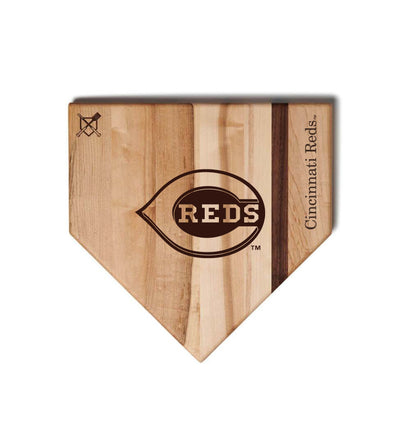 Cincinnati Reds Home Plate Cutting Boards | Multiple Sizes | Multiple Designs