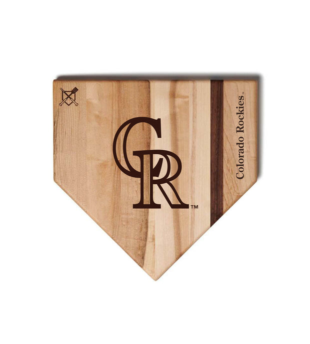 Colorado Rockies Home Plate Cutting Boards | Multiple Sizes | Multiple Designs