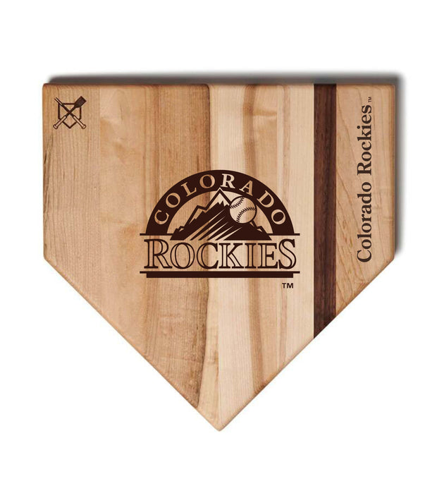 Colorado Rockies Home Plate Cutting Boards | Multiple Sizes | Multiple Designs