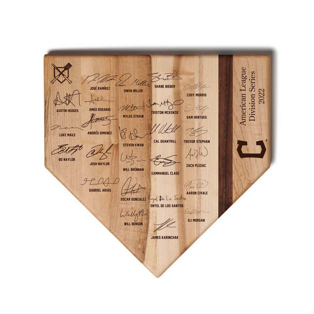 Cleveland Guardians 2022 ALDS | Commemorative Home Plate Cutting Board
