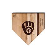 Milwaukee Brewers Home Plate Cutting Boards | Multiple Sizes | Multiple Designs