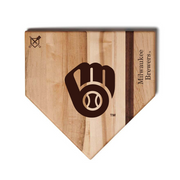 Milwaukee Brewers Home Plate Cutting Boards | Multiple Sizes | Multiple Designs