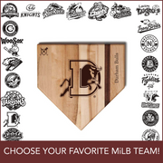 MiLB Home Plate Cutting Boards | Choose Your Favorite Team | Multiple Sizes