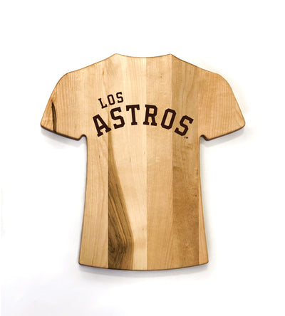 Astros de Houston Team Jersey Cutting Board | Customize With Your Name & Number | Add a Personalized Note (en Español)