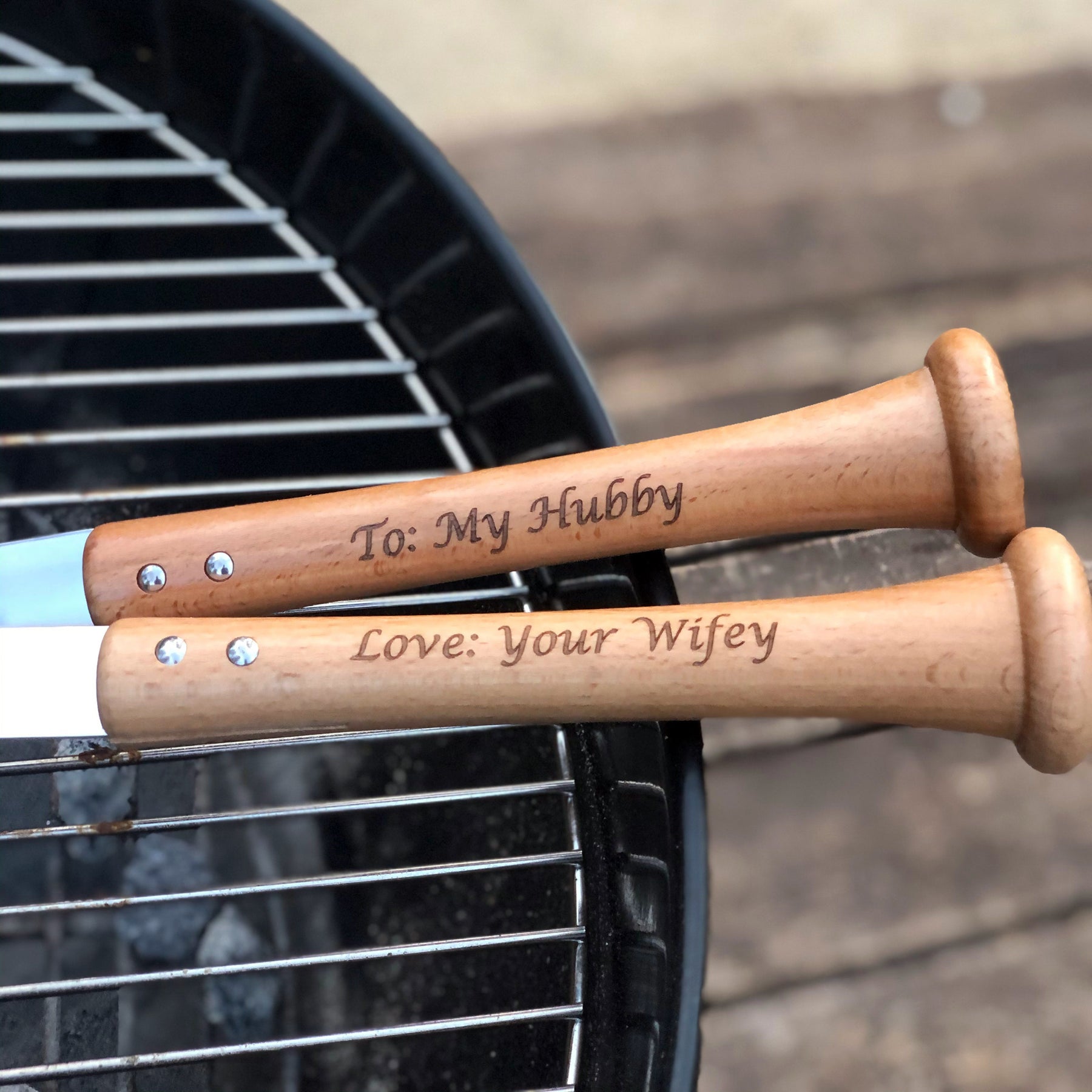 Personalize a Grill Tool Set – Baseball BBQ