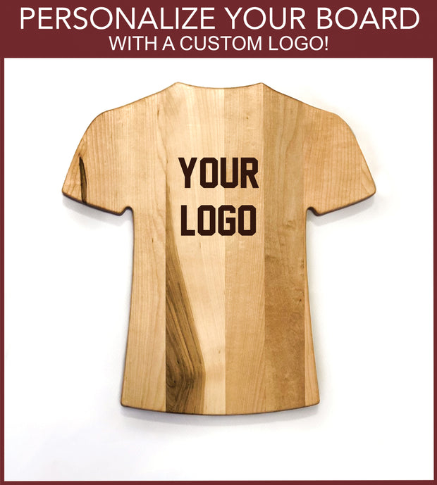 Personalized Jersey Style Cutting Board | Add Your Name & Number | Add a Special Message | Add a Custom Logo