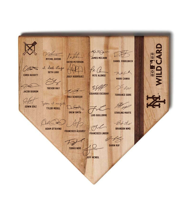 New York Mets 2022 Postseason  Commemorative Home Plate Cutting Board –  Baseball BBQ