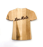 Mets de Nueva York Team Jersey Cutting Board | Choose Your Favorite MLB Player | Customize With Your Name & Number | Add a Personalized Note (en Español)