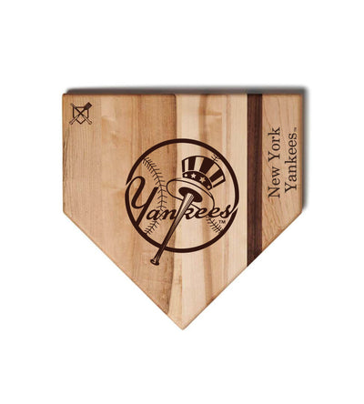 New York Yankees Home Plate Cutting Boards | Multiple Sizes | Multiple Designs