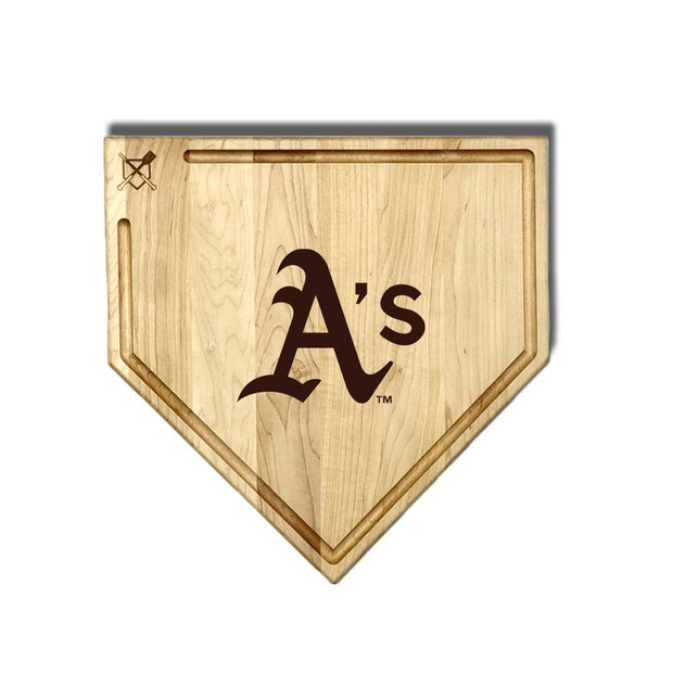 Oakland Athletics Home Plate Cutting Boards | Multiple Sizes | Multiple Designs