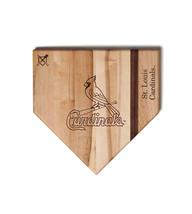 St. Louis Cardinals Home Plate Cutting Boards | Multiple Sizes | Multiple Designs