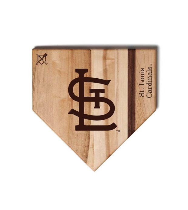St. Louis Cardinals Home Plate Cutting Boards | Multiple Sizes | Multiple Designs