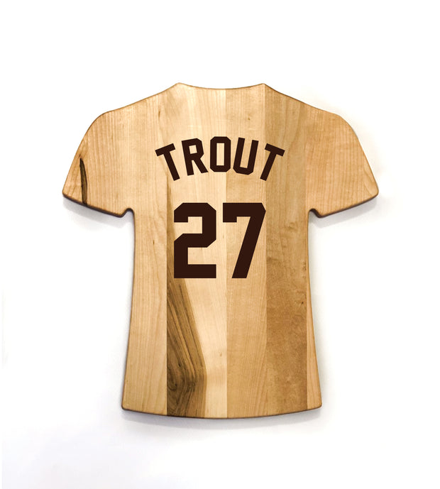 Mike Trout Signature Cutting Boards | Choose Size & Shape