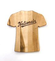 Washington Nationals Team Jersey Cutting Board | Customize With Your Name & Number | Add a Personalized Note