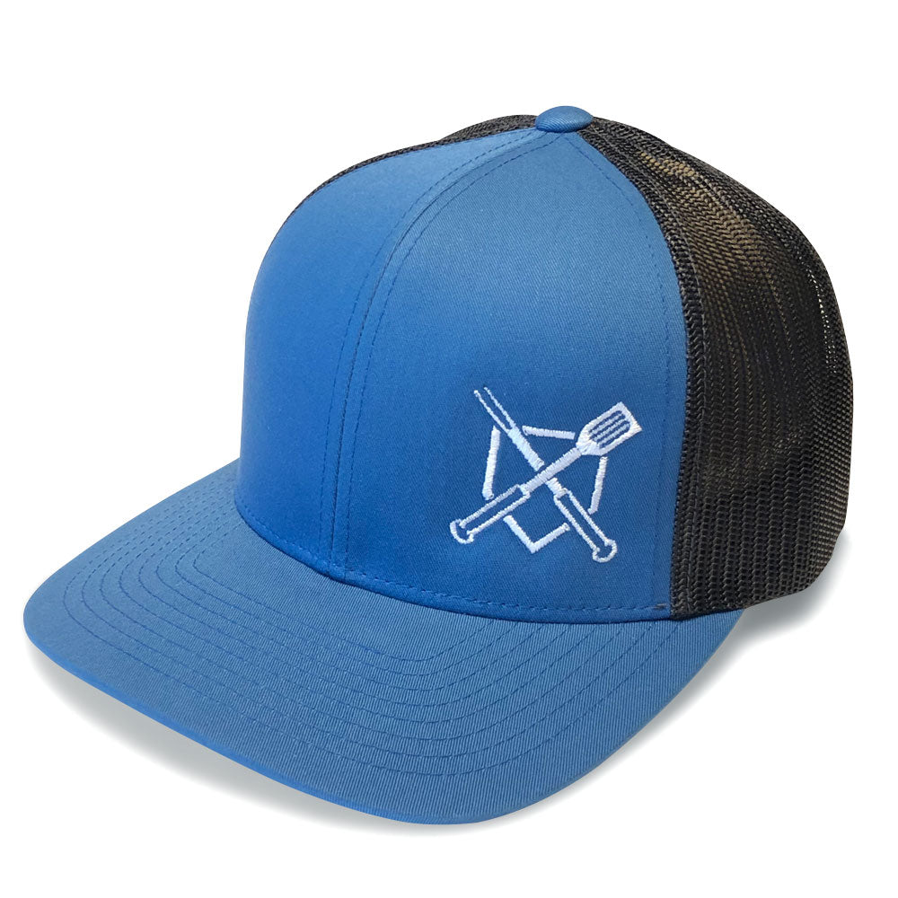 Trucker Hat - Snapback Design with No Quarter Pirate Image