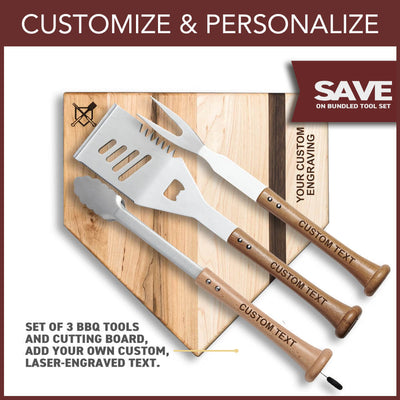 "Silver Slugger" Grill Set with Customized Handles