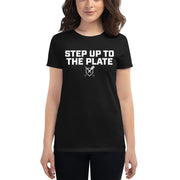 Step Up To The Plate Women's Fitted T-shirt