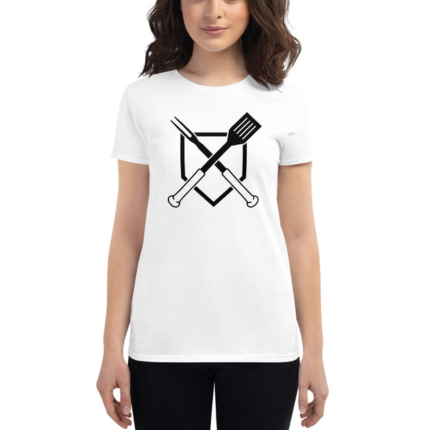 Crossed Plate Women's Fitted T-Shirt