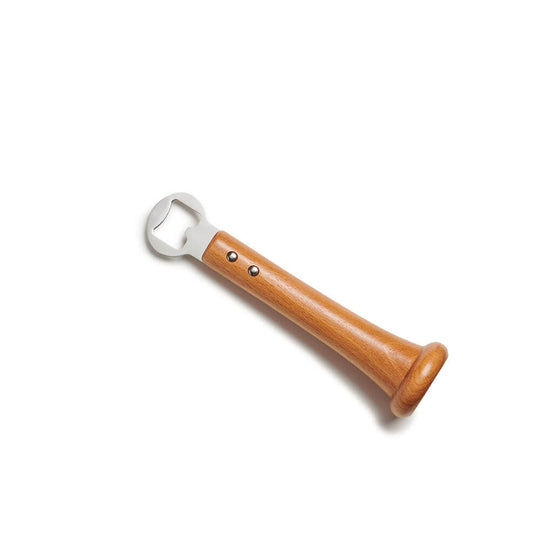 Pickoff Bottle Opener with hardwood bat handle