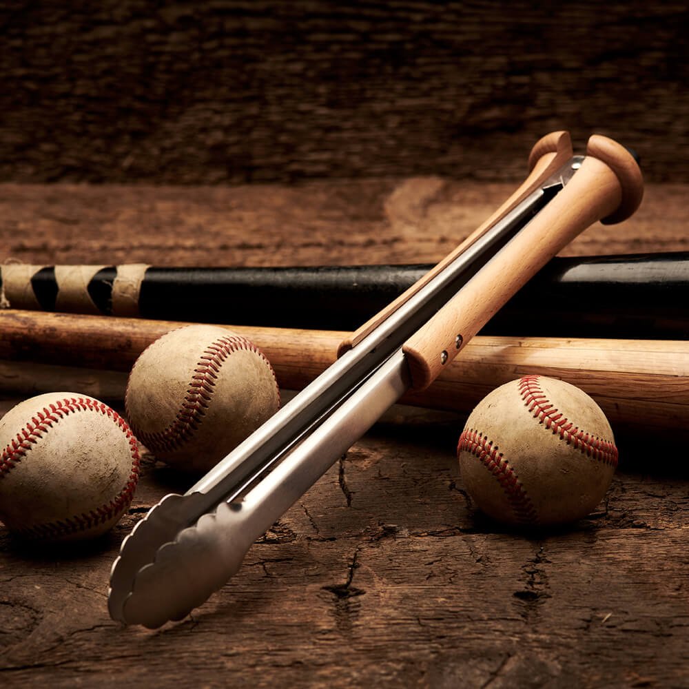 Triple Play Grill Tool Set with Baseball Bat Handle – Baseball BBQ